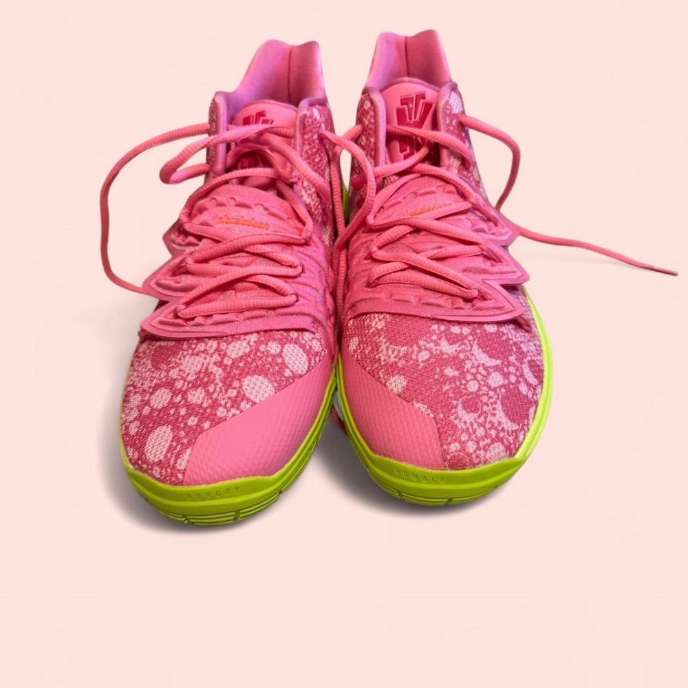 Nike Pink and Green Athletic Shoes for Active Lifestyle